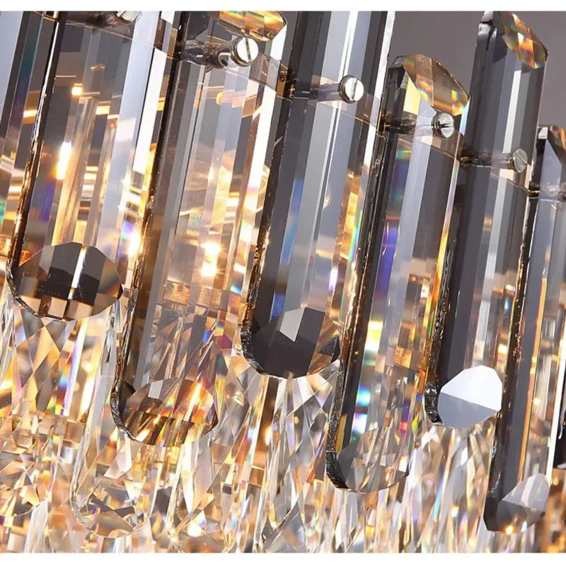 Tuna Luxury Modern Crystal Round Chandelier