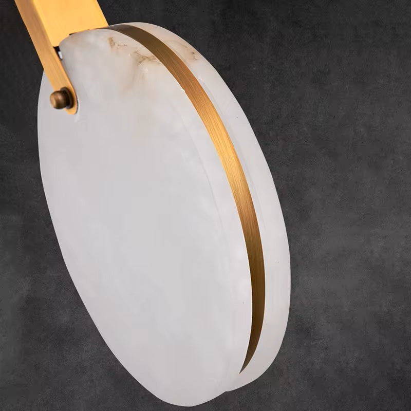 Tuya Marble Large Hanging Stairwell Lighting Chandelier