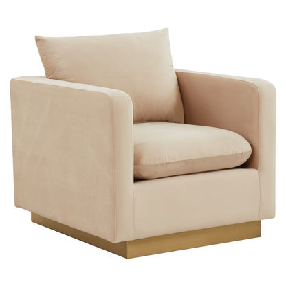 Elvira Velvet Accent Armchair