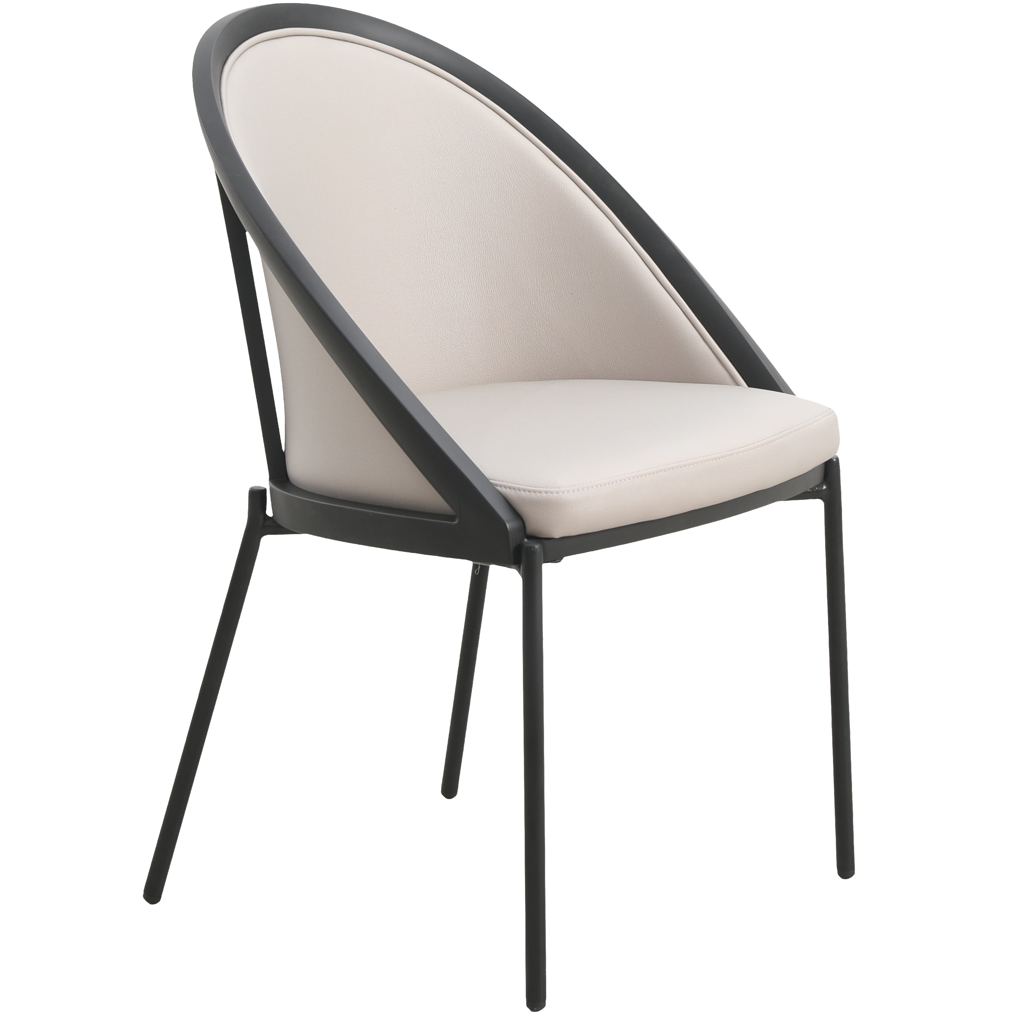 Urbane Collection Modern Dining Chair in Charcoal