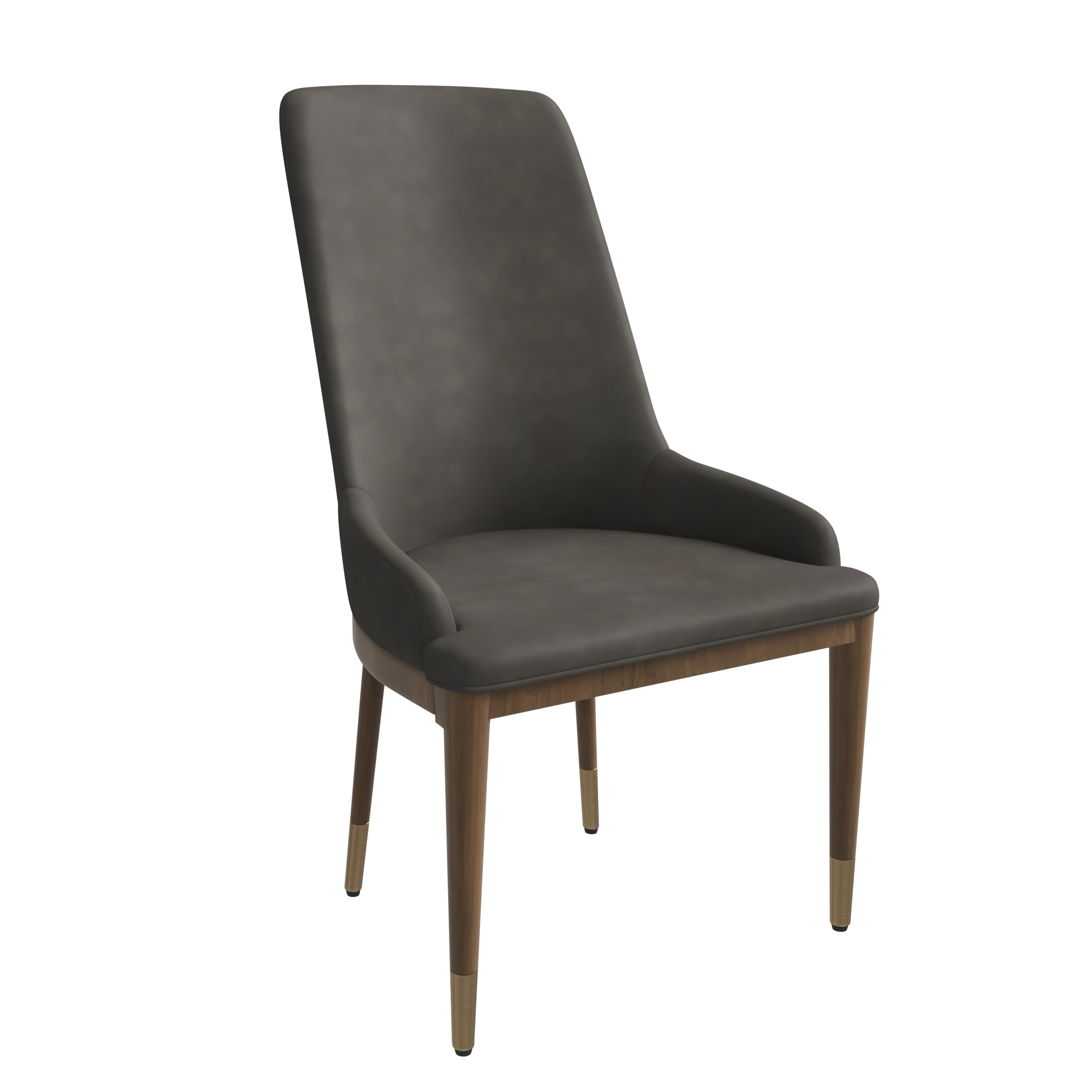 Viva Collection Modern Wooden Dining Chair in Mocha Brown