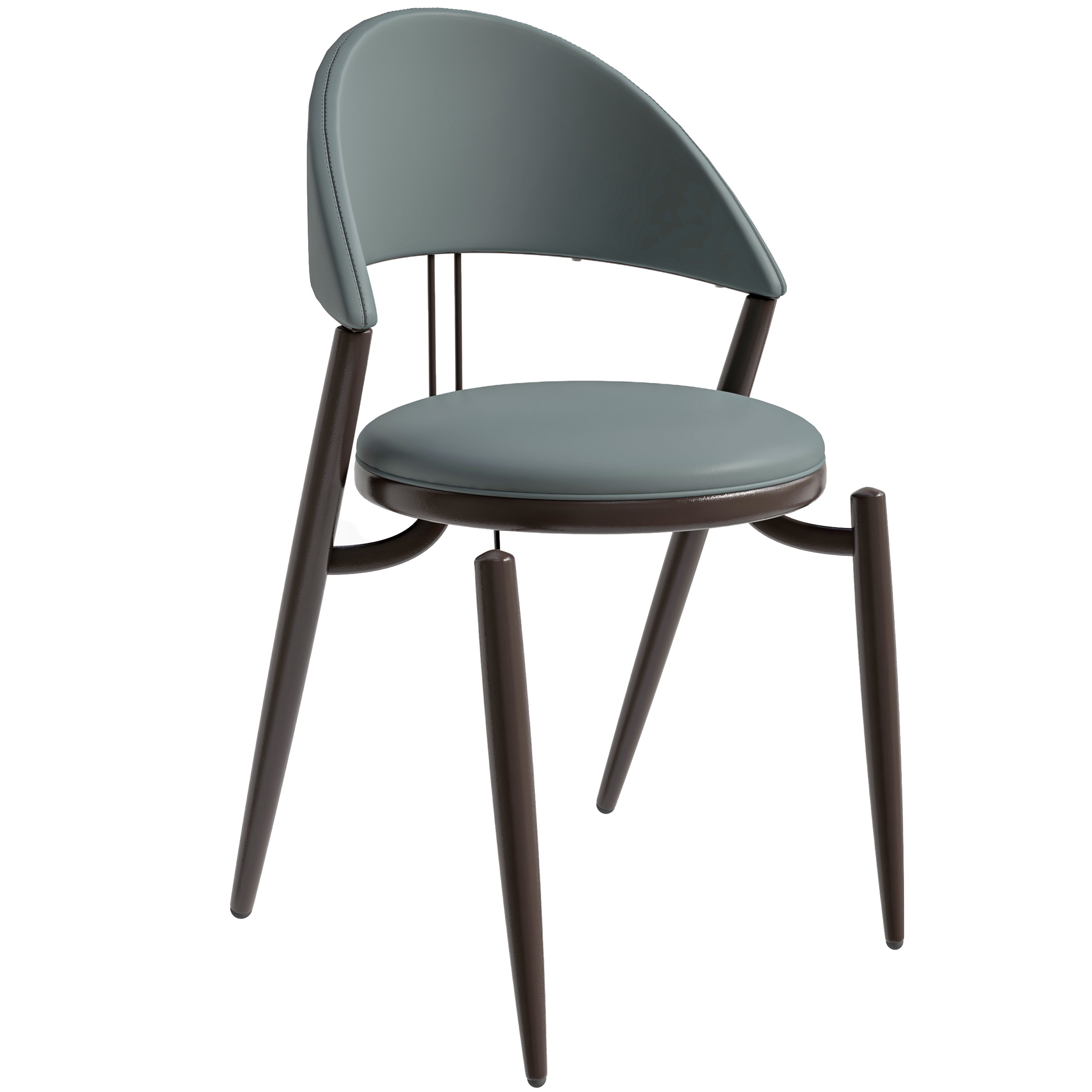 Venice Collection Modern Dining Chair In Light Grey