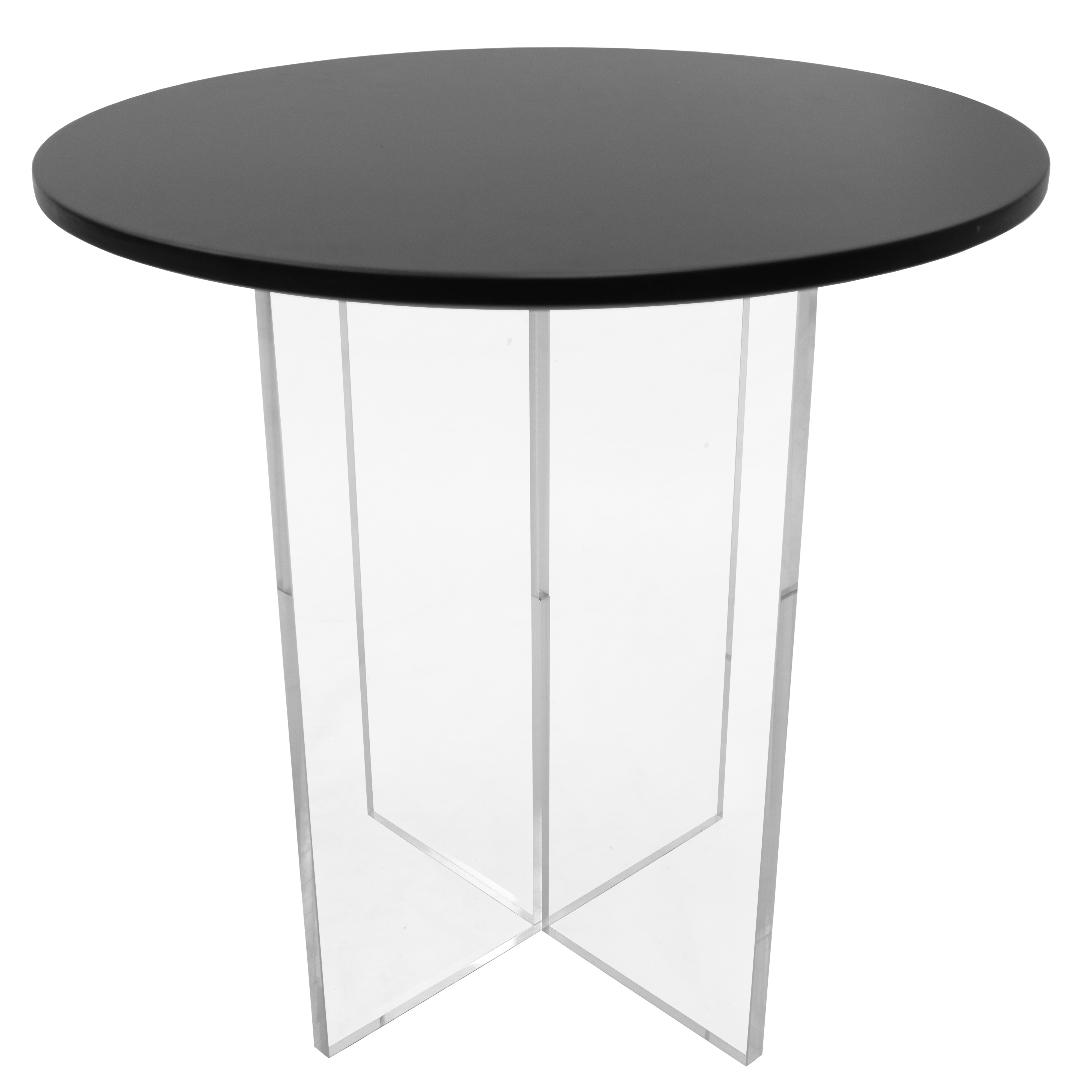 Valore Collection Acrylic Coffee Table With Black Top