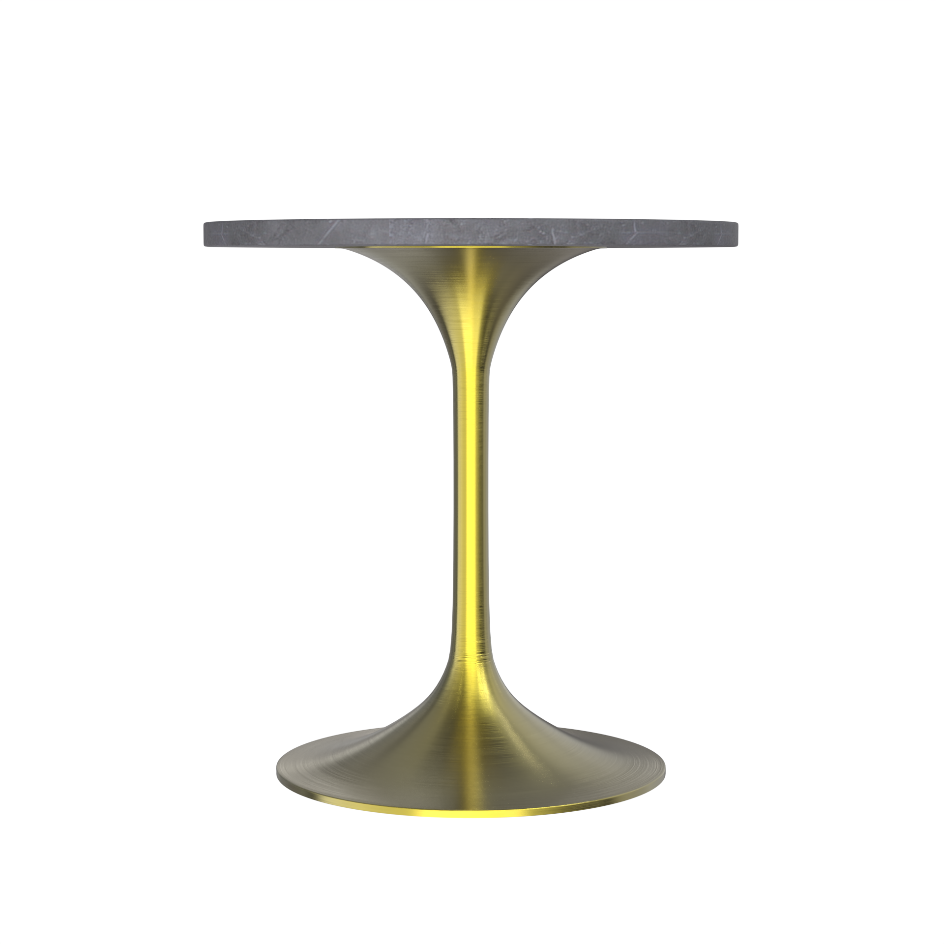 Vera 27" Round Dining Table - Gold Base Sintered Stone Top