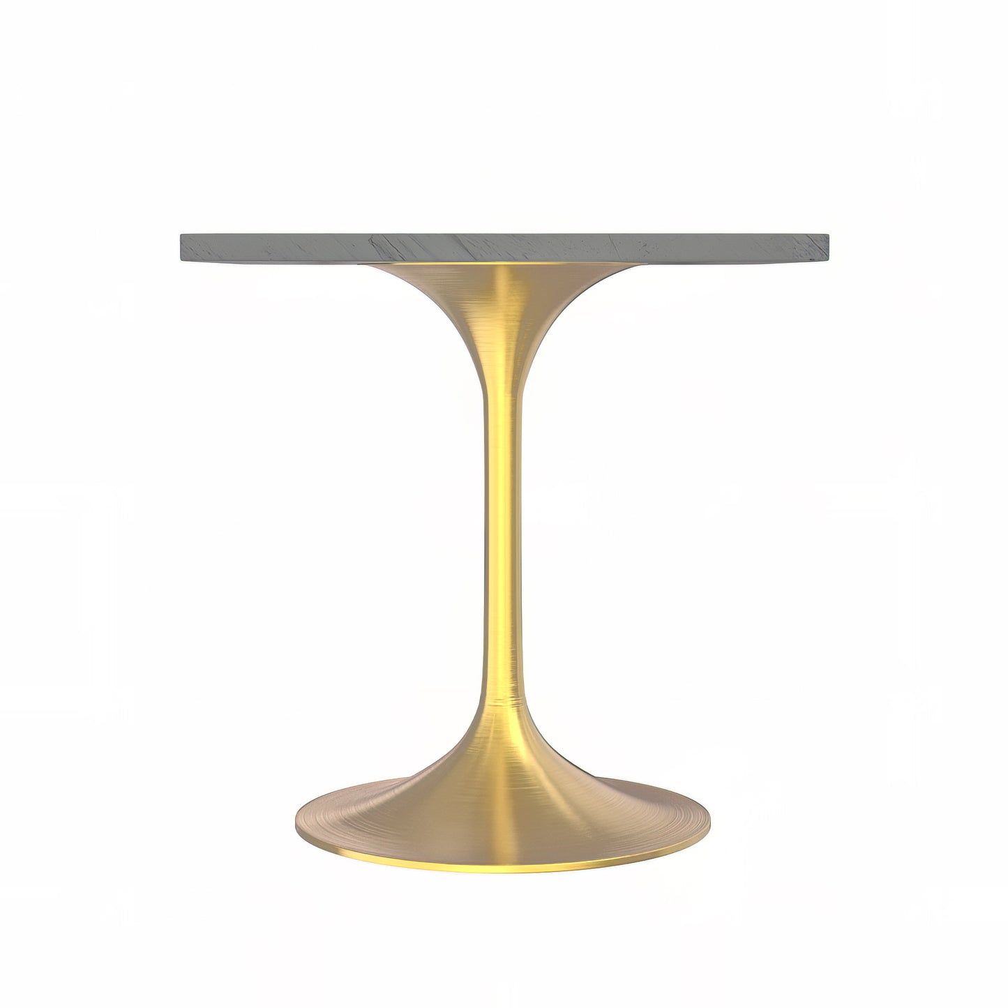 Vera 27" Square Dining Table - Gold Base Marbleized Top