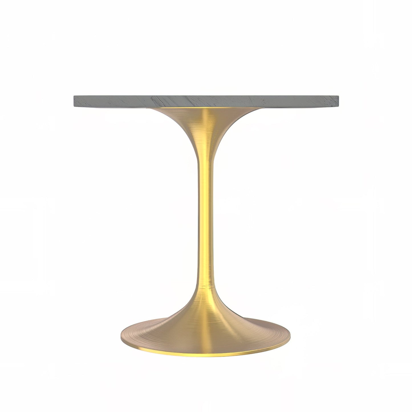 Vera 36" Square Dining Table - Gold Base Marbleized Top