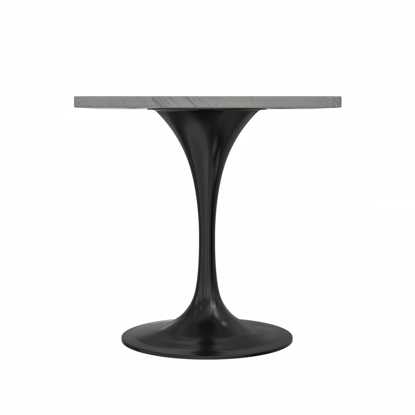 Vera 36 Square Dining Table - Black Base Marbleized Top