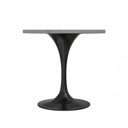 Vera 36" Square Dining Table - Black Base Marbleized Top