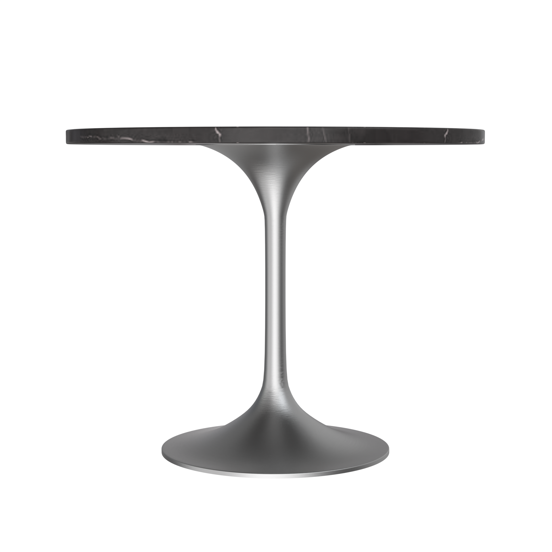 Vera 36" Round Dining Table - Brushed Chrome Base