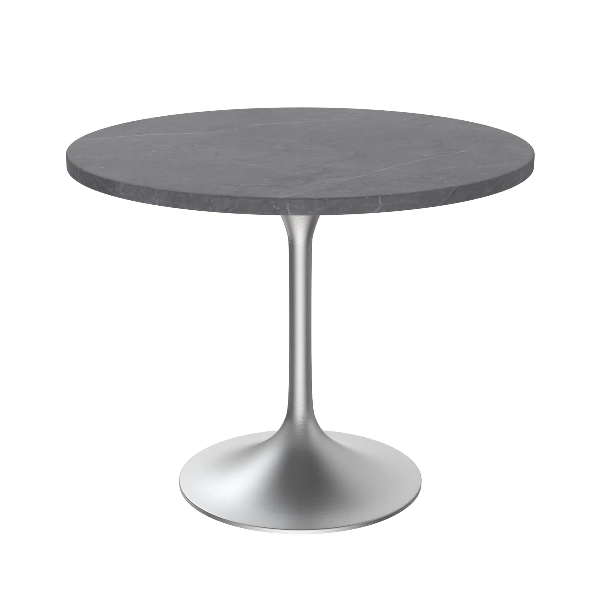 Vera 36" Round Dining Table - Brushed Chrome Base