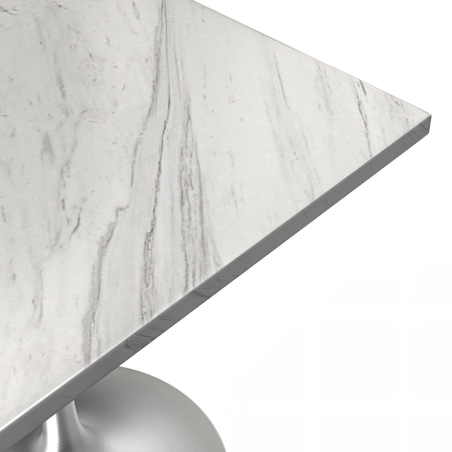Vera 27" Square Dining Table - Marbleized Top