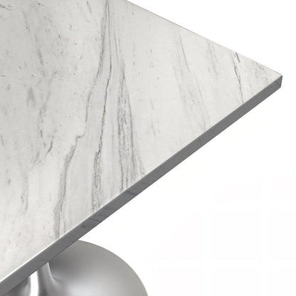 Vera 36" Square Dining Table - Marbleized Top