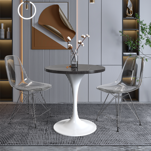 Vera 27" Round Dining Table - Sintered Stone Top