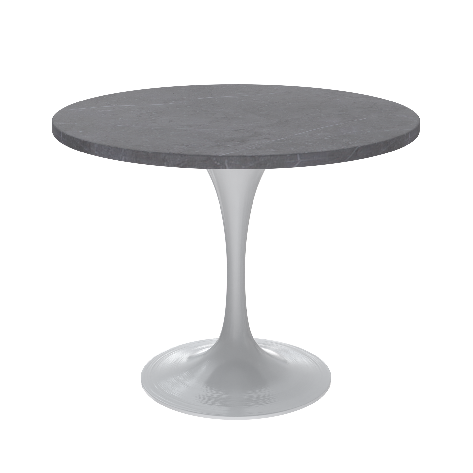 Vera 36" Round Dining Table - White Base Sintered Stone Top