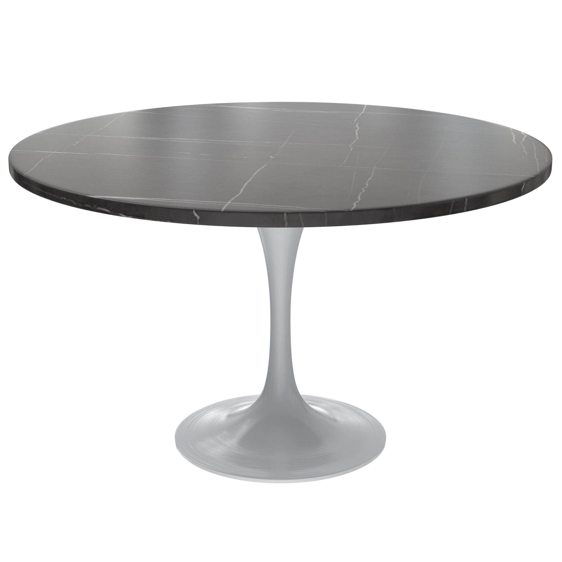 Vera 48" Round Dining Table - White Base