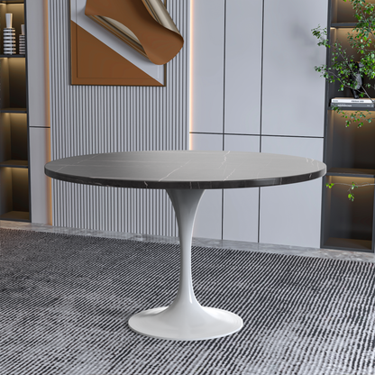 Vera 48" Round Dining Table - White Base