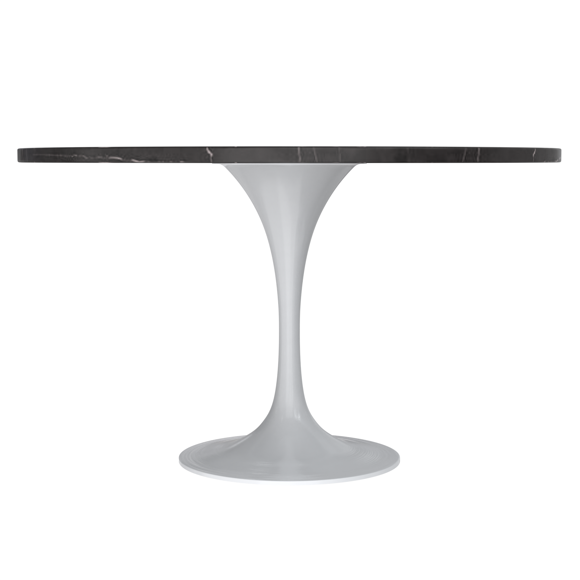 Vera 48" Round Dining Table - White Base