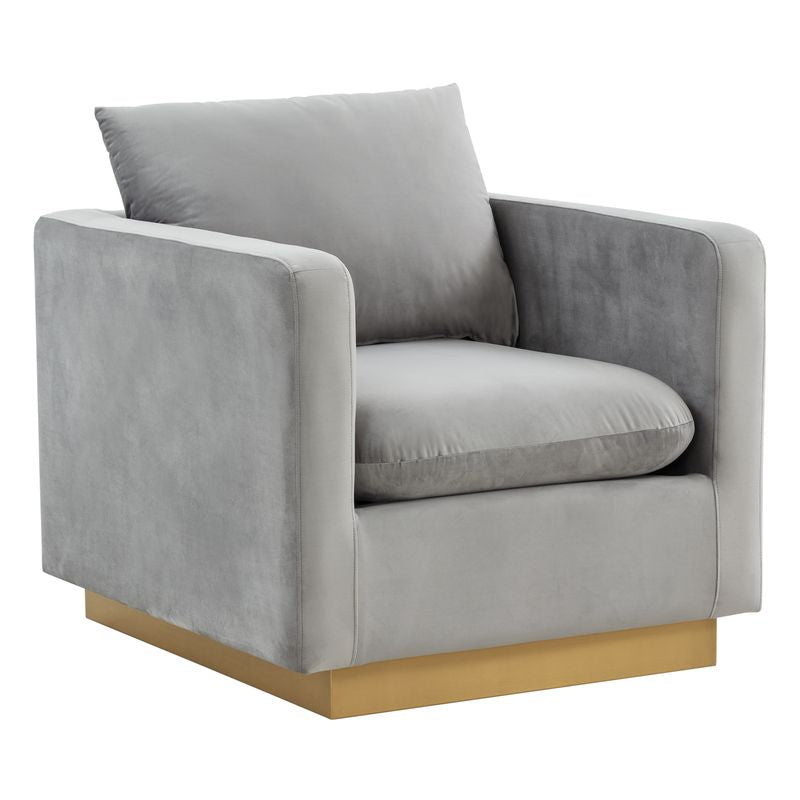 Elvira Velvet Accent Armchair