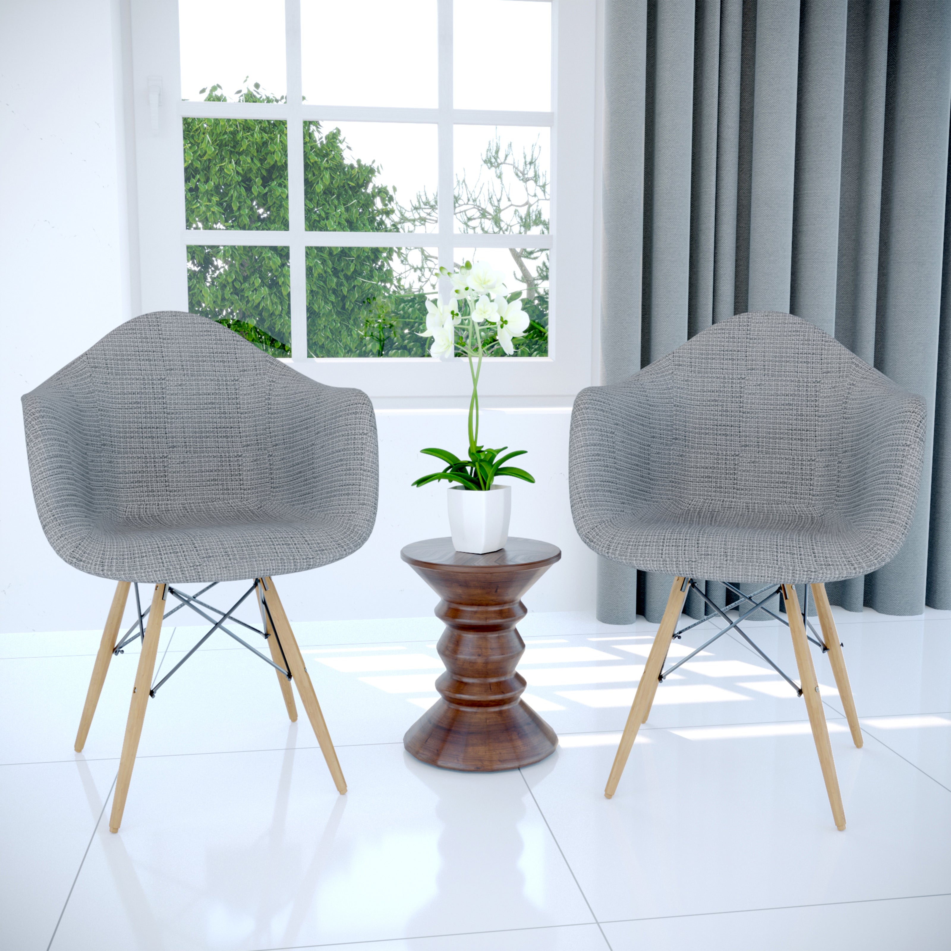 Lewie Eiffel Accent Chair - Set of 2