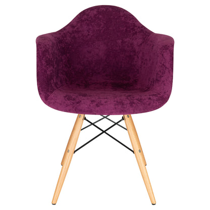 Lewie Velvet Eiffel Accent Chair - Set of 2