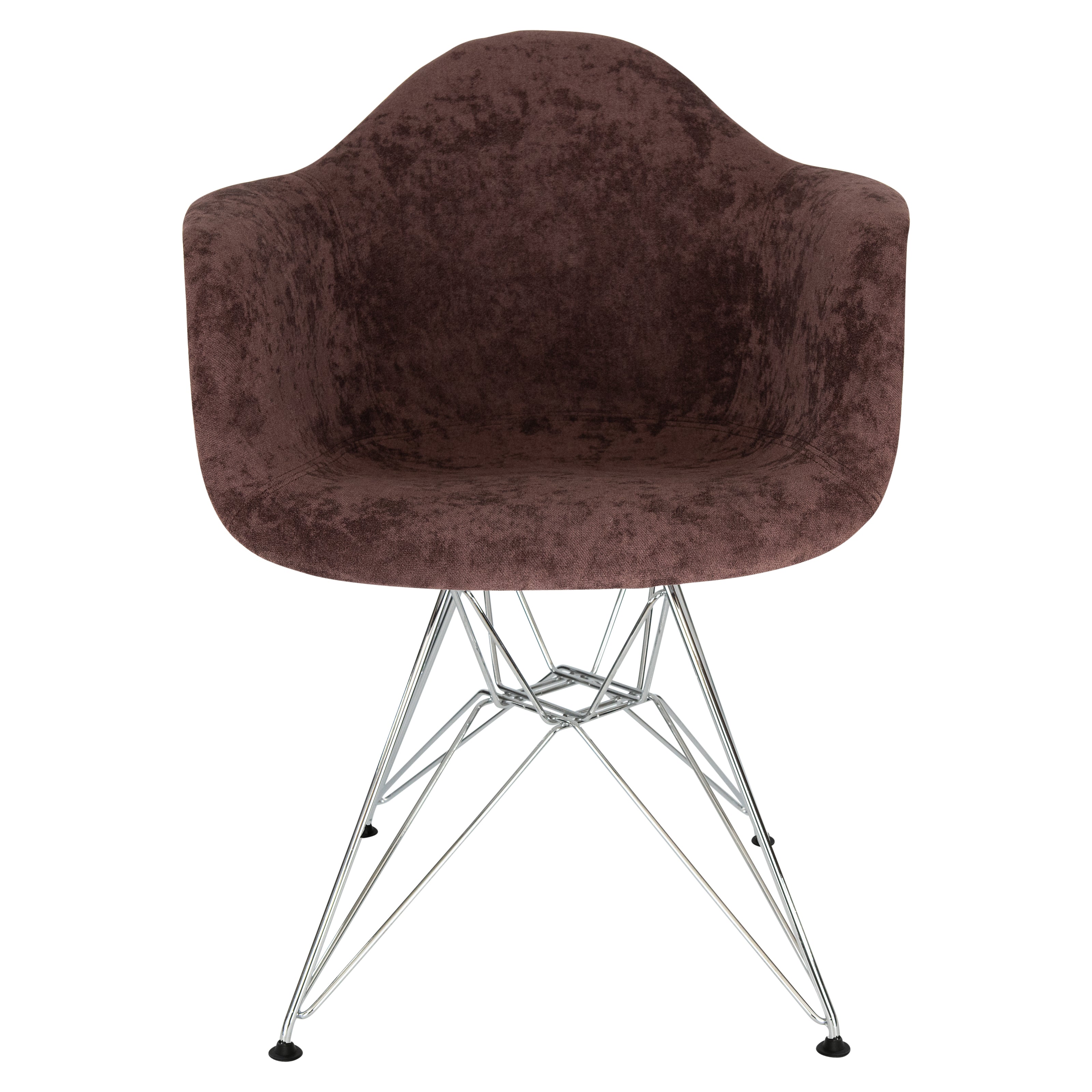 Lewie Velvet Eiffel Accent Chair - Metal Base Set of 4