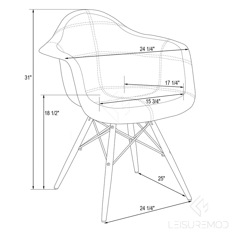 Lewie Velvet Eiffel Accent Chair - Metal Base Set of 4