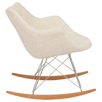 Lewie Fabric Eiffel Base Rocking Chair