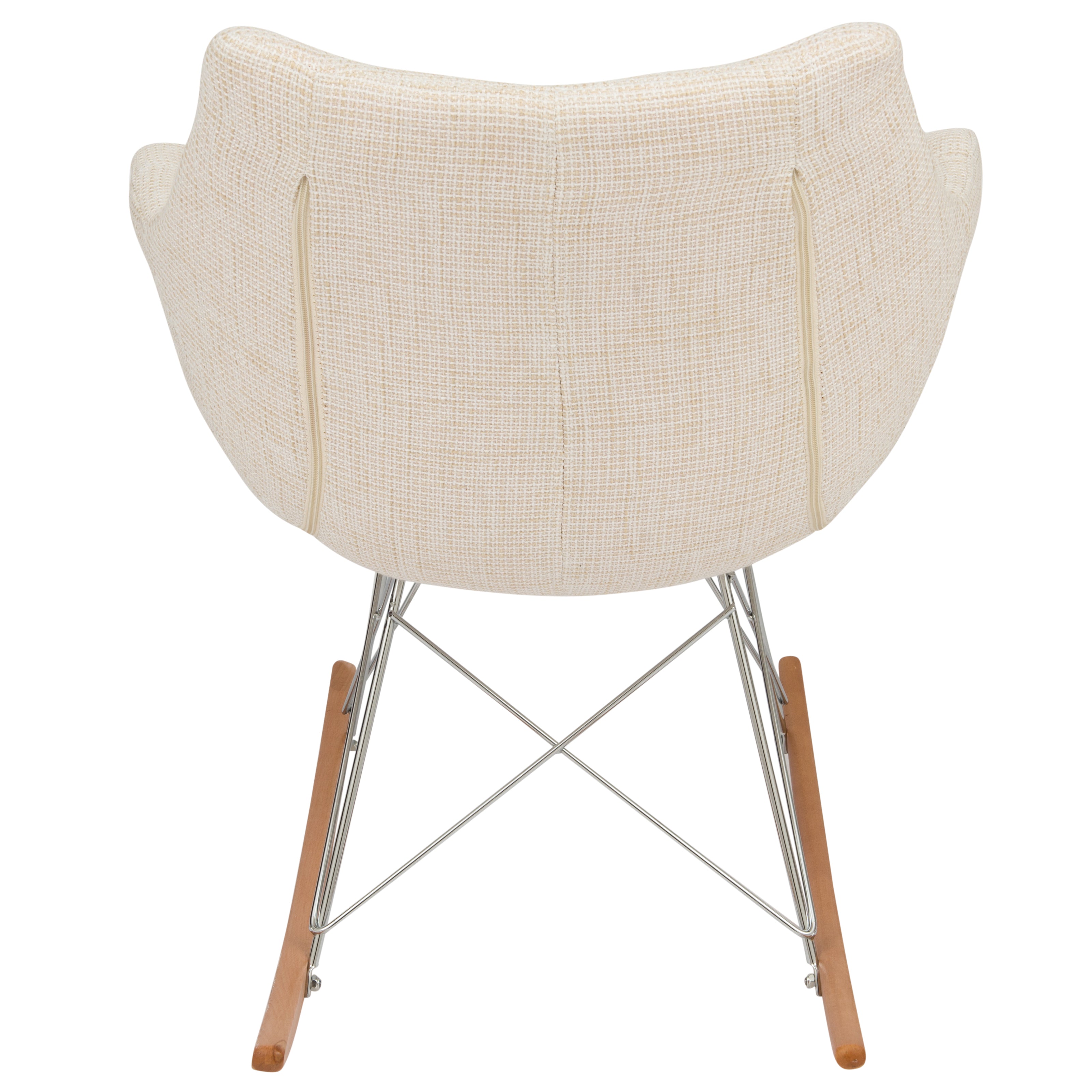 Lewie Fabric Eiffel Base Rocking Chair