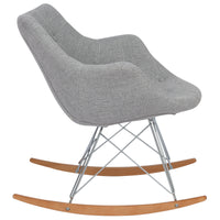 Lewie Fabric Eiffel Base Rocking Chair