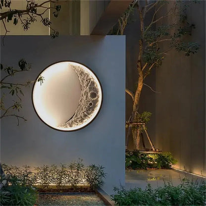 Rustics Outdoor Moon Wall Light