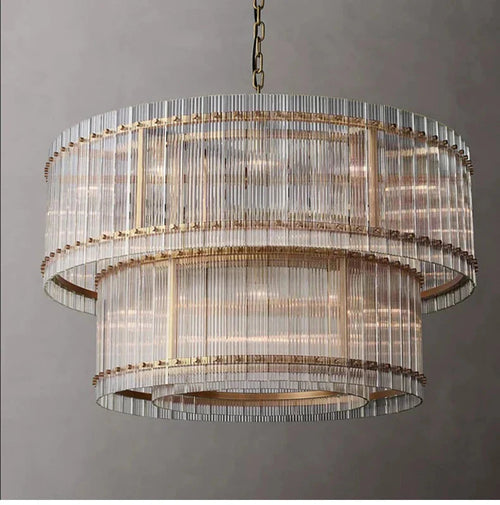 Willow Luxury Modern 2 Tier Crystal chandelier