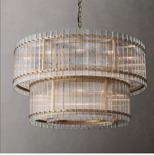 Willow Luxury Modern 2 Tier Crystal chandelier