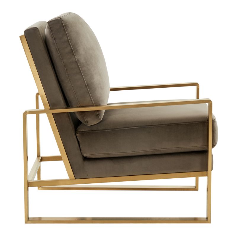 Emil Velvet Accent Armchair