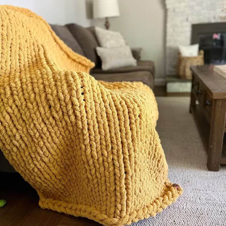 Chunky Knit Blanket