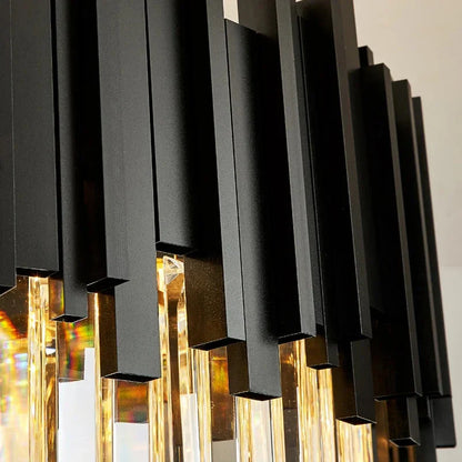 Zen Modern Gold Crystal Chandelier