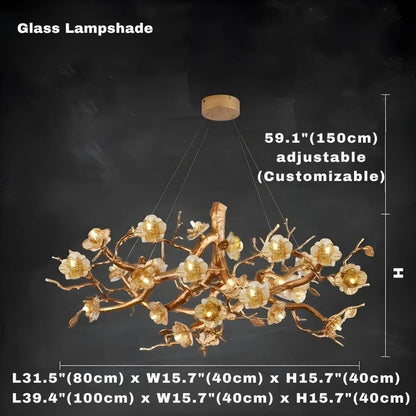 Zenth Vintage Flower Chandelier