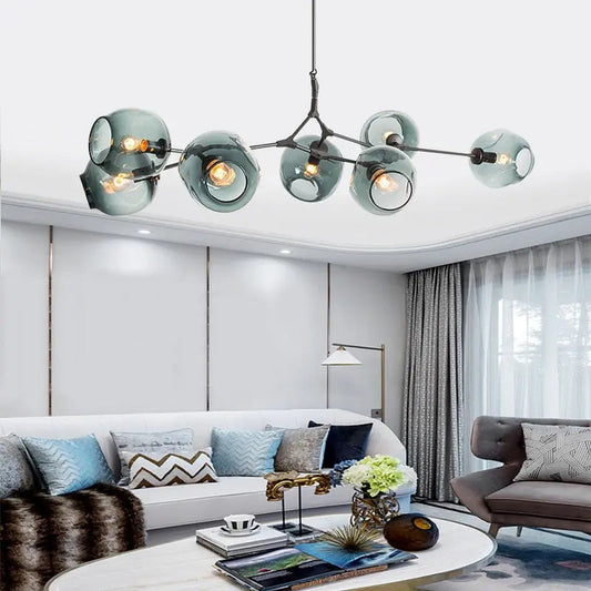 Zentra Black and Gold chandelier 6/7/8/9/10 Lights