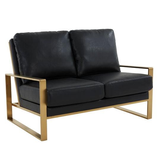 Emil Leather Loveseat