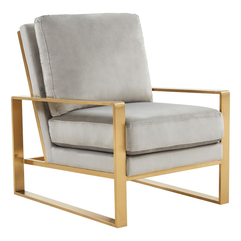 Emil Velvet Accent Armchair