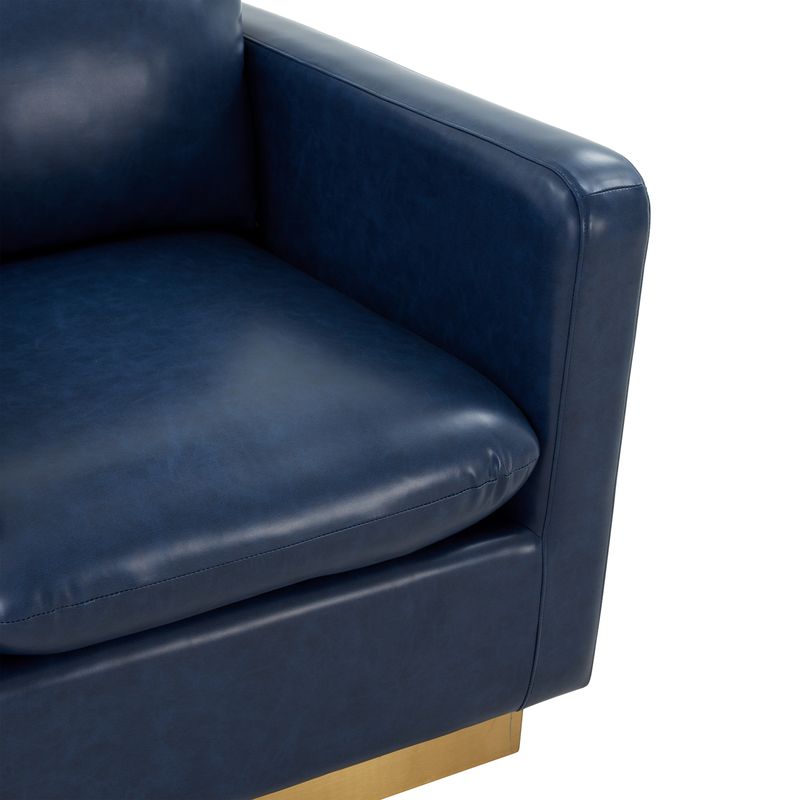 Elvira Leather Accent Armchair