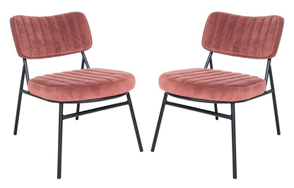 Tuva Velvet Accent Chair Set of 2