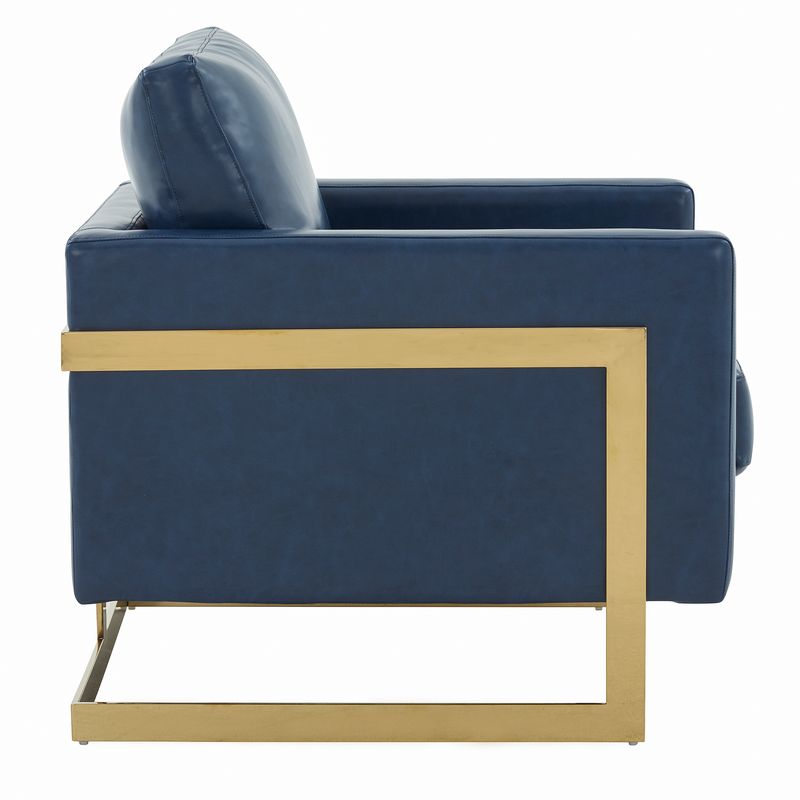 Elton Leather Accent Armchair