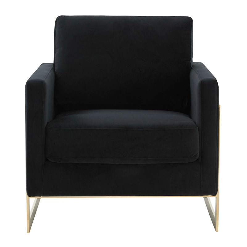 Elton Velvet Accent Armchair