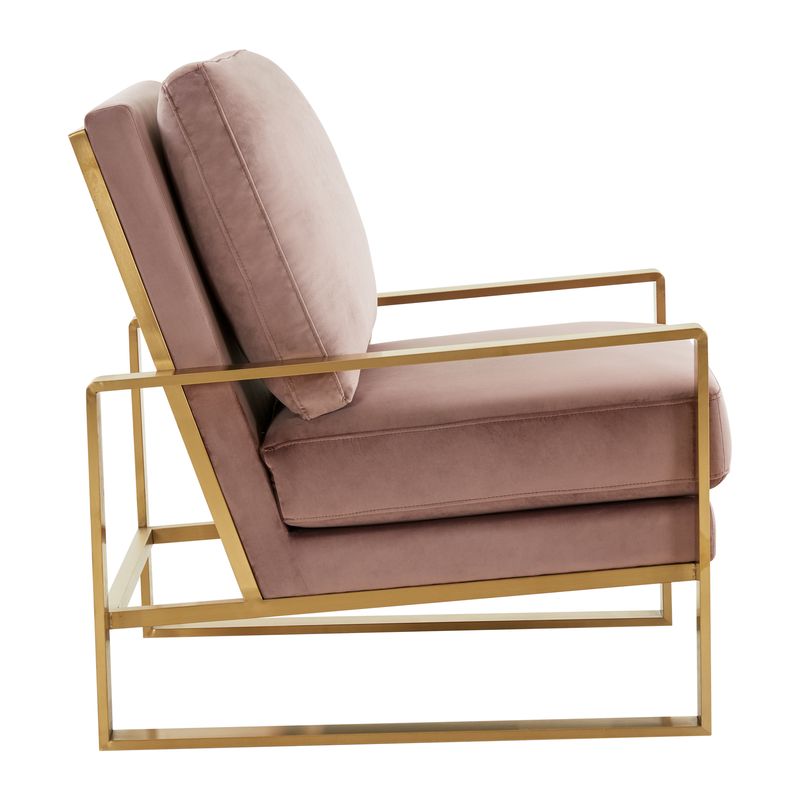 Emil Velvet Accent Armchair