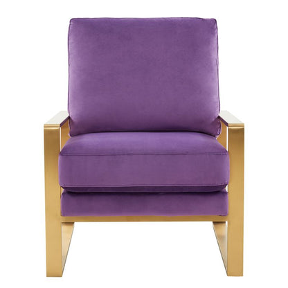 Emil Velvet Accent Armchair