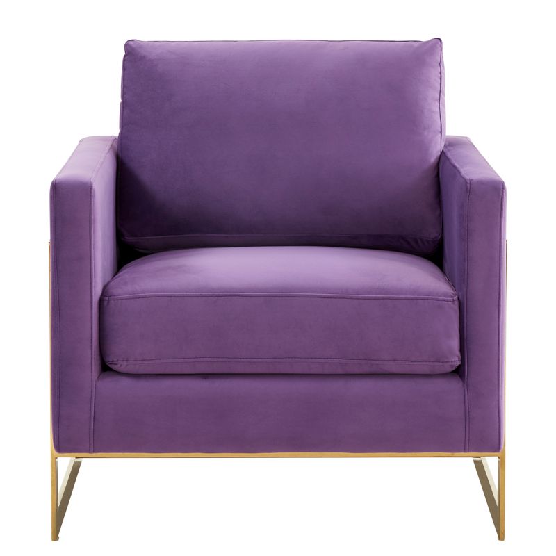 Elton Velvet Accent Armchair