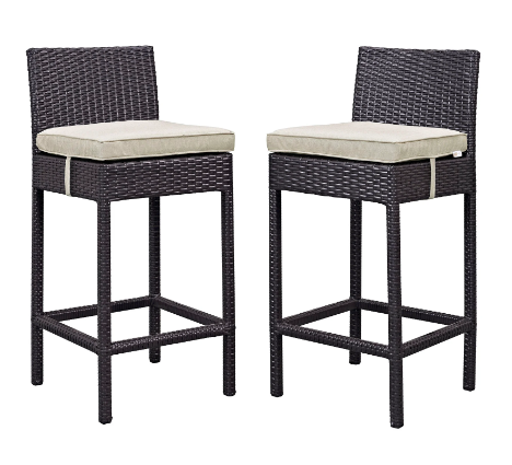 Ruta Bar Stool Outdoor Patio Set of 2