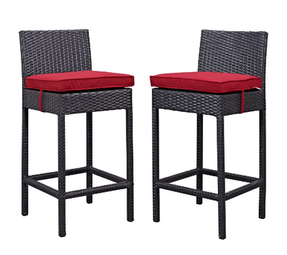Ruta Bar Stool Outdoor Patio Set of 2