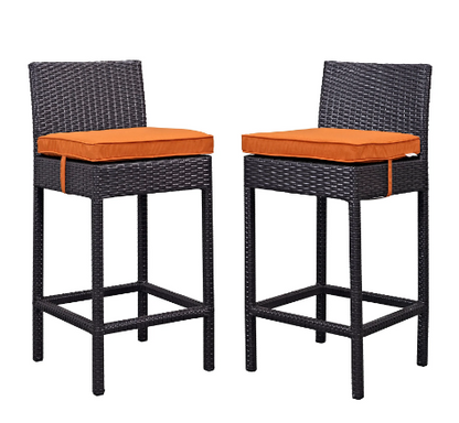 Ruta Bar Stool Outdoor Patio Set of 2