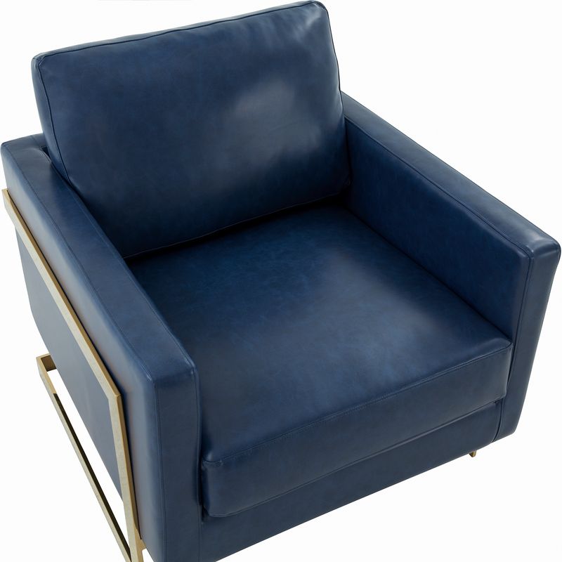 Elton Leather Accent Armchair